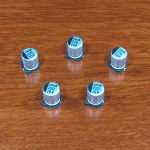 220uF 10V Surface Mount Electrolytic Capacitors (5 Pack)